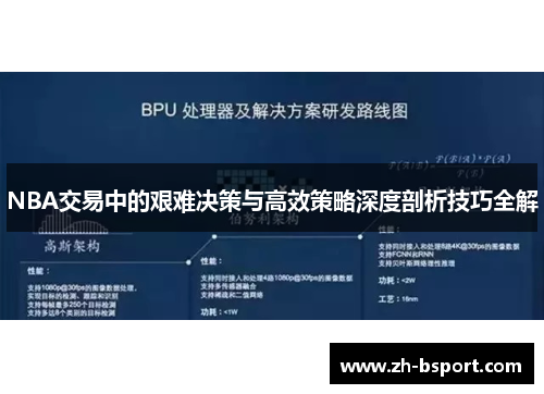 NBA交易中的艰难决策与高效策略深度剖析技巧全解
